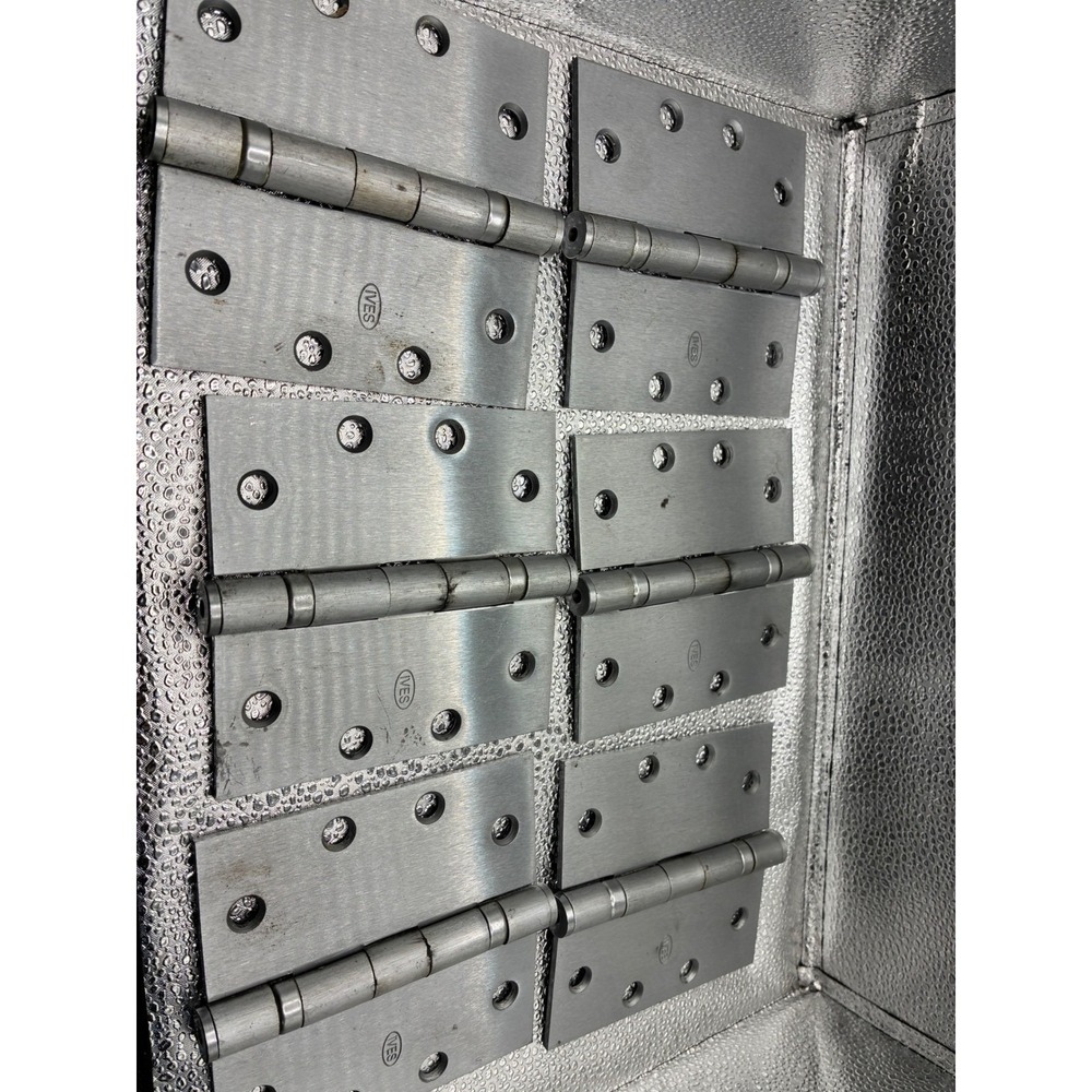 Ives Stainless Steel Commercial Door Hinges Lot of 6 Heavy Duty Brushed Finish